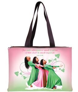Three Ladies (Pink and Green) Handbag