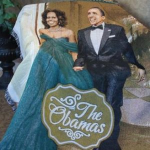 The Obamas Tapestry Throw