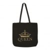 Queen Gold Crown Woven Tote Bag